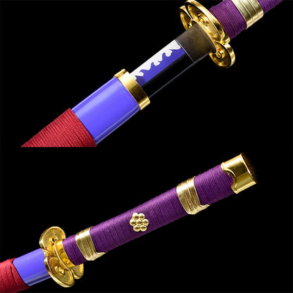 Zoro Enma sword replica from One Piece, 1060 carbon steel, view 10
