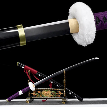 Trafalgar Law Kikoku sword replica, black blade