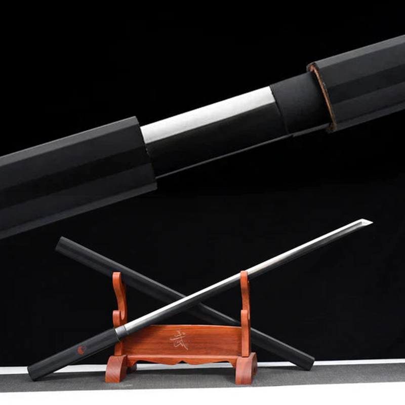 Sasuke Kusanagi sword replica, black 1060 carbon steel blade