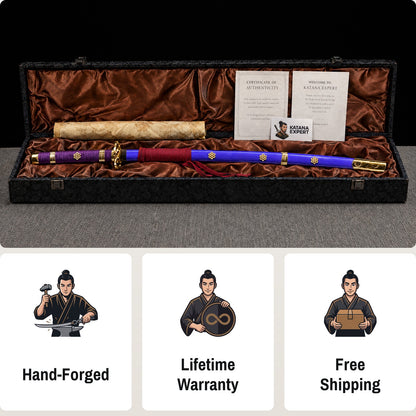 Zoro Enma sword replica from One Piece, 1060 carbon steel, view 3