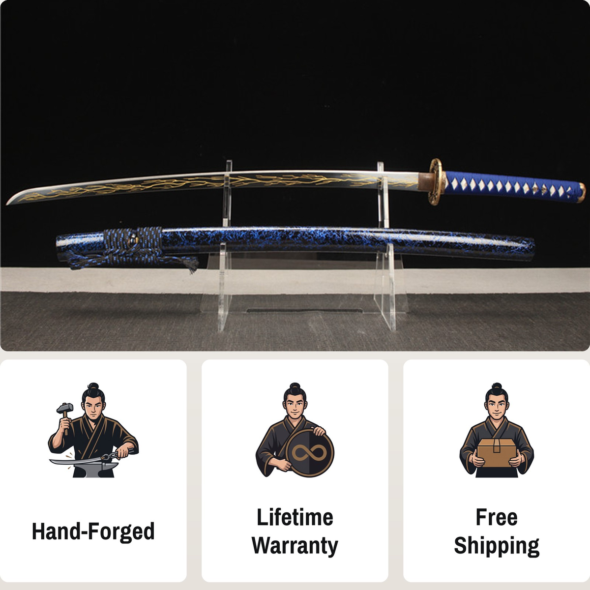 Zenitsu Katana – Blue Lightning Limited Edition