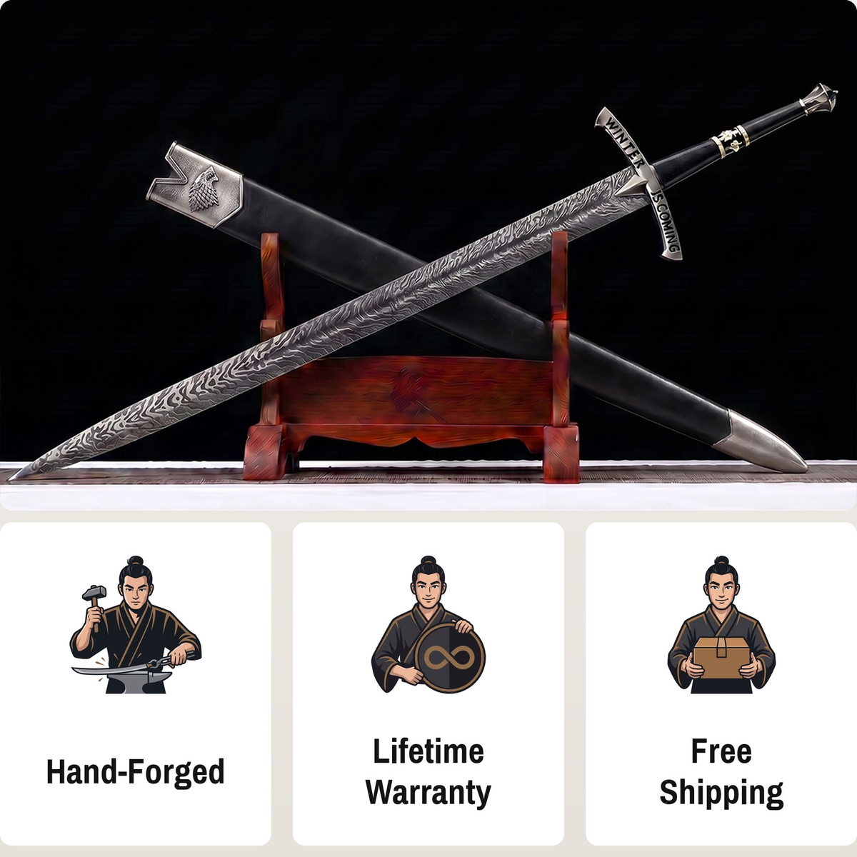 Winter Is Coming Game Of Thrones Sword – House Stark