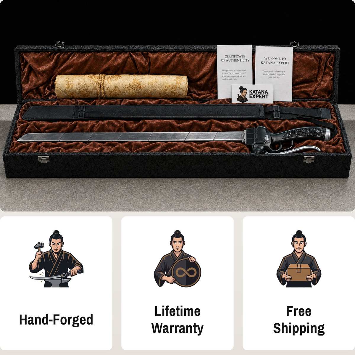 Attack on Titan Survey Corps sword replica, view 3