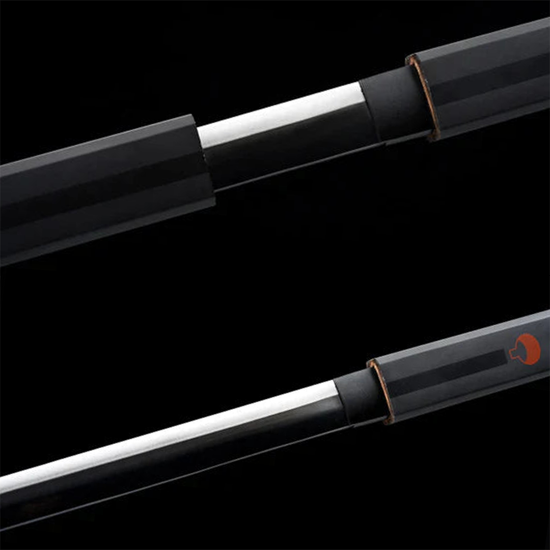 Sasuke Kusanagi sword replica, black 1060 carbon steel blade, view 4