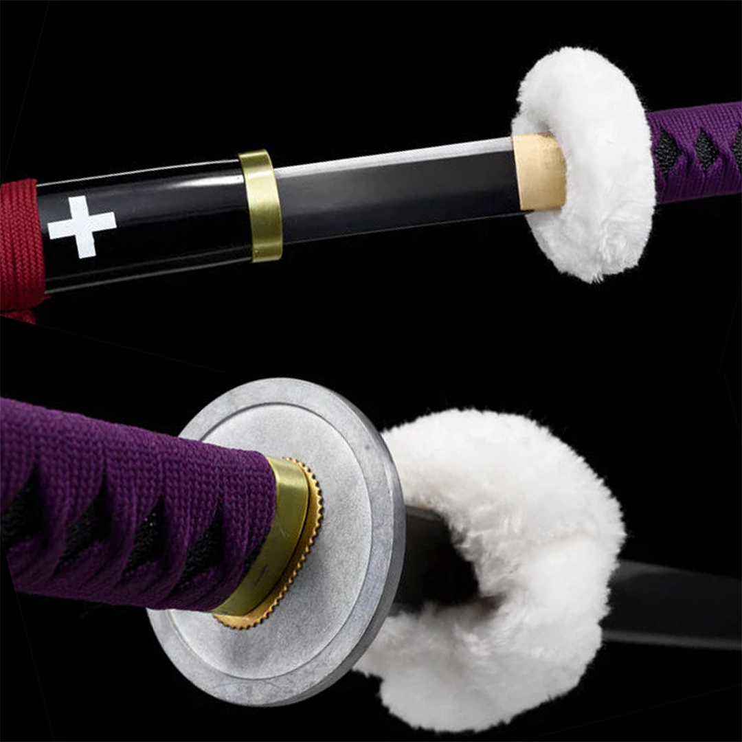 Trafalgar Law Kikoku sword replica, black blade, view 4