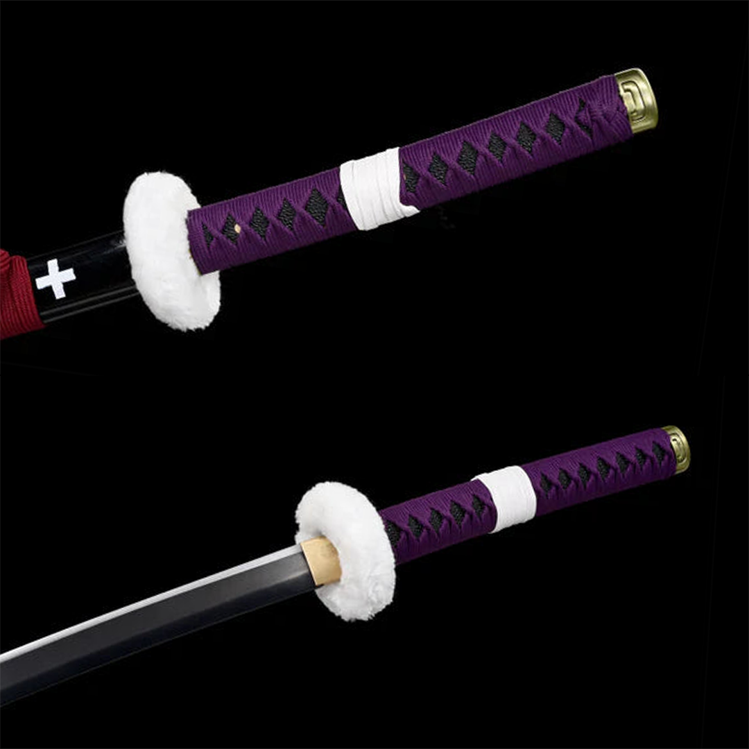 Trafalgar Law Kikoku sword replica, black blade, view 8