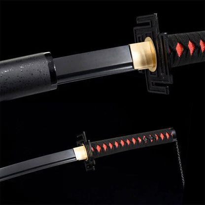 Ichigo Kurosaki sword replica from Bleach, black blade, view 4