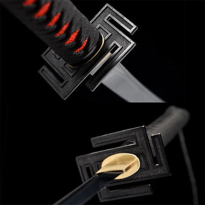 Ichigo Kurosaki sword replica from Bleach, black blade, view 8