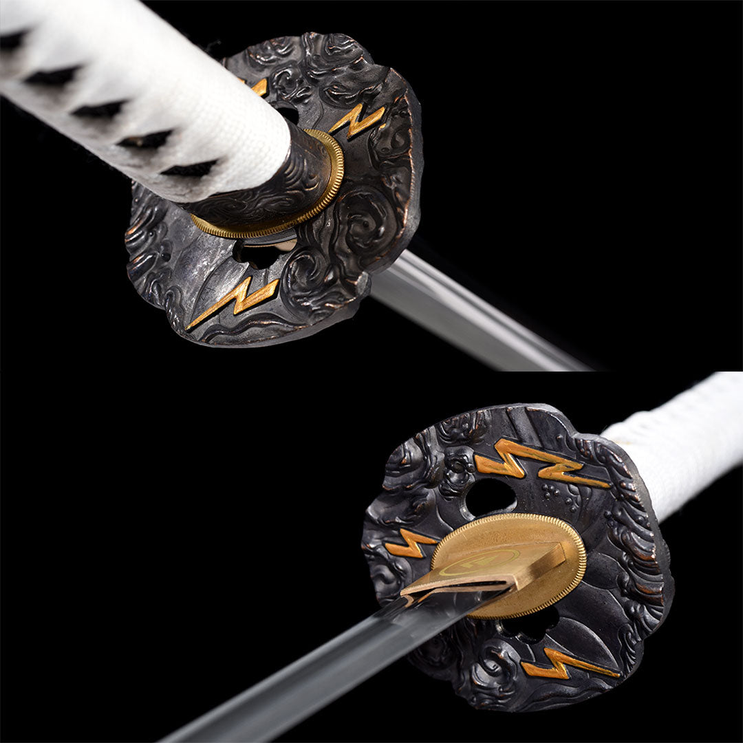 Ghost of Tsushima katana, Jin Sakai sword replica in 1060 steel, view 10