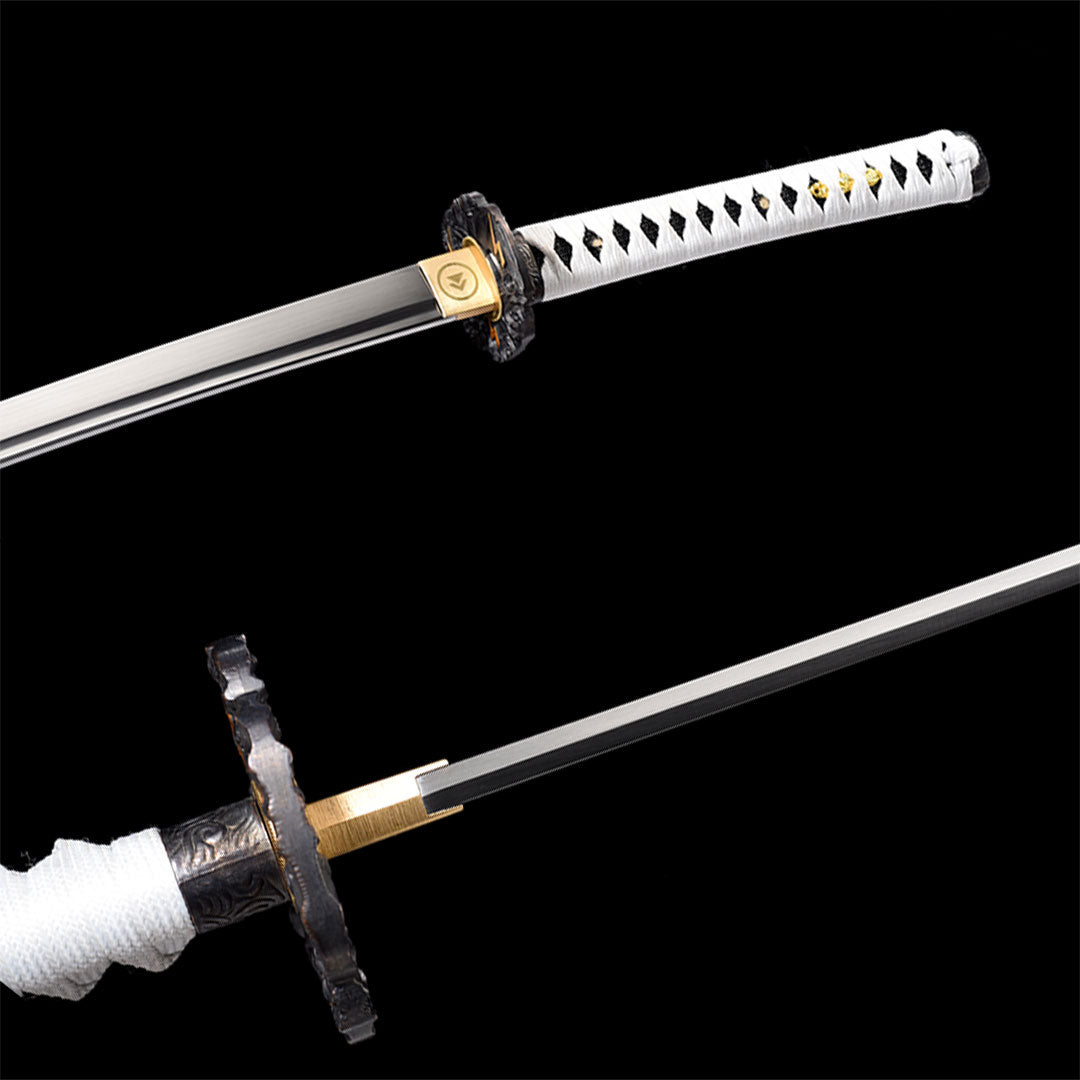 Ghost of Tsushima katana, Jin Sakai sword replica in 1060 steel, view 6