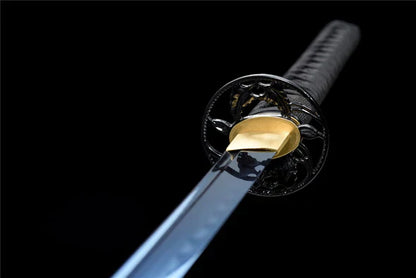 Katana-Japonais-Tueur-Bleu-ACIER-T10-HAMON-VERITABLE