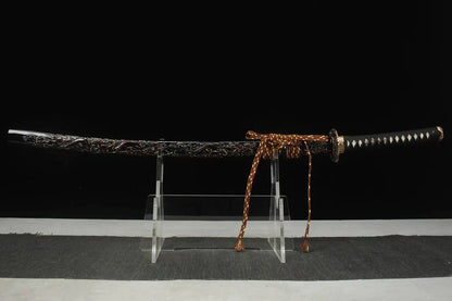 Saya-Katana-Roi-de-la-Guerre-Acier-Damas
