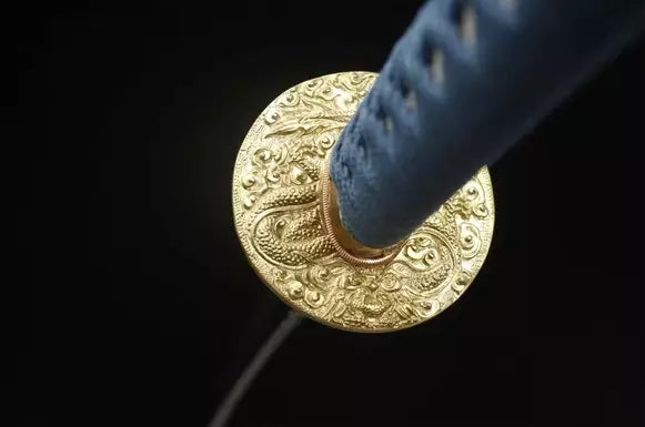 Tsuba-Katana-Dragon-Supreme-Acier-T10-Hamon-Veritable