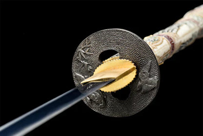 Tsuba-Tete-de-Dragon-Orange