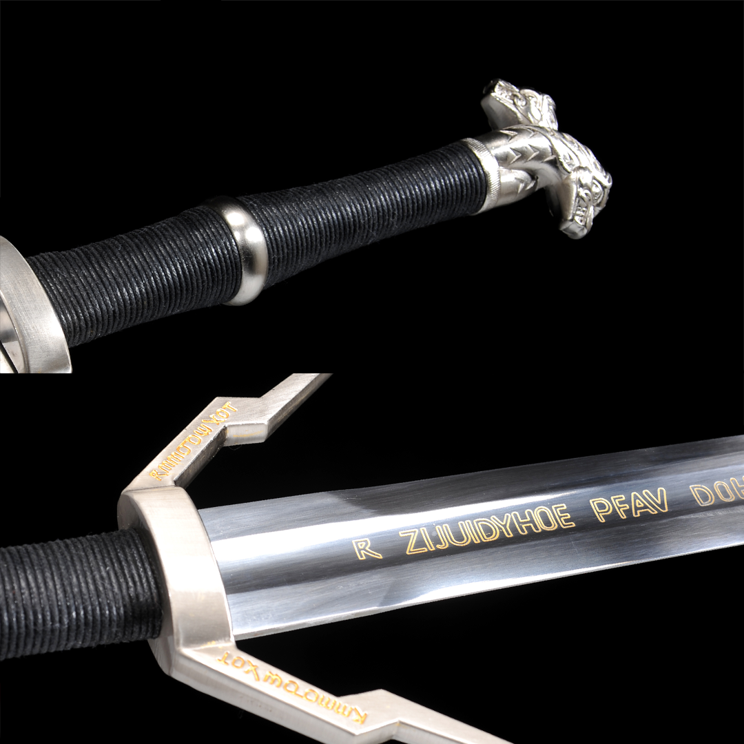Geralt-Engraved-Beast-Sword-Handle