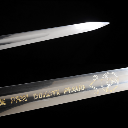 Geralt-Engraved-Beast-Sword-Gold-Lettering