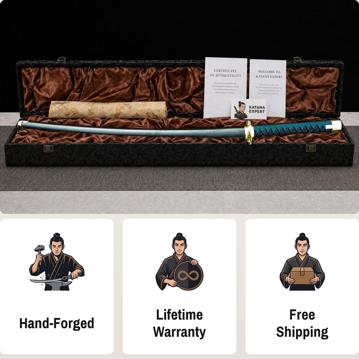 Elden Ring Nagakiba Katana - premium gift box with certificate