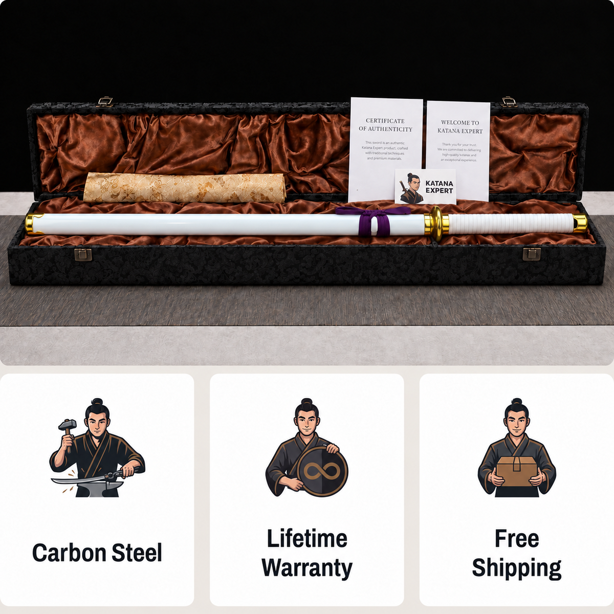 Naruto Boruto Sasuke Sword HT-9375 — presentation box view