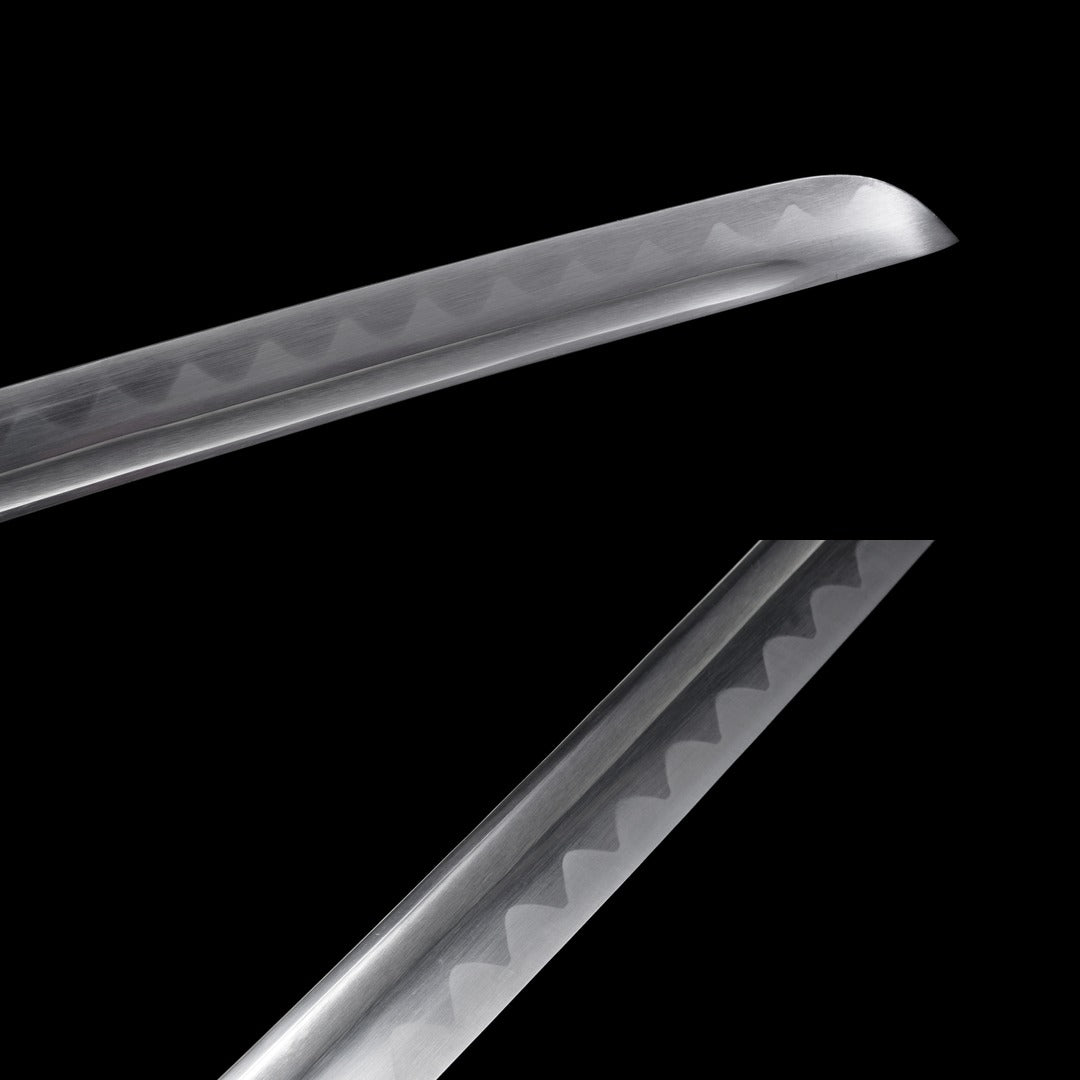 Raging Wave Katana blade tip and hamon