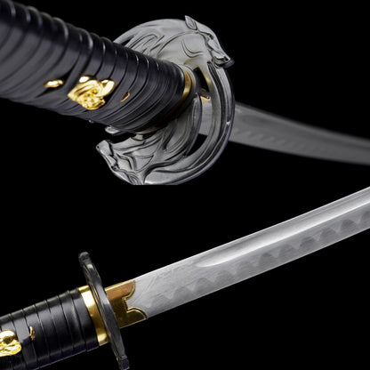 Raging Wave Katana translucent guard detail