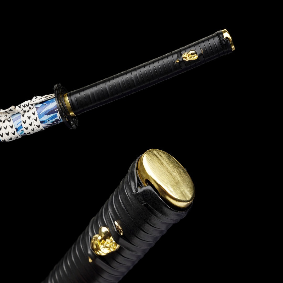 Raging Wave Katana handle and pommel