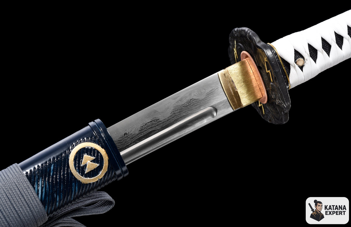 Ghost of Tsushima limited edition katana, T10 steel with hamon, view 2