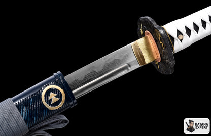 Ghost of Tsushima limited edition katana, T10 steel with hamon, view 2