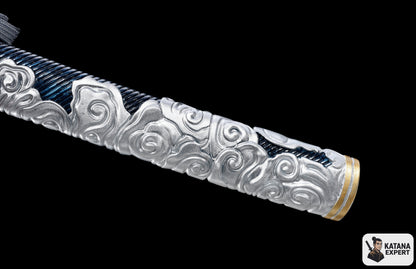 Ghost of Tsushima limited edition katana, T10 steel with hamon, view 12