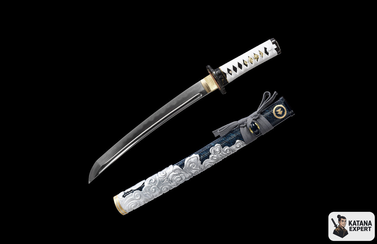 Ghost of Tsushima limited edition katana, T10 steel with hamon, view 4
