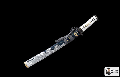 Ghost of Tsushima limited edition katana, T10 steel with hamon, view 6